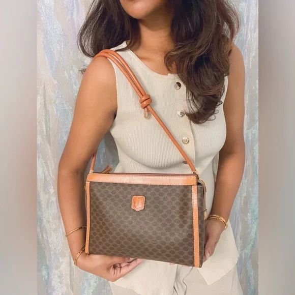 Celine Macadam large Shoulder Bag - Picture 1 of 14